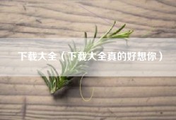 下载大全（下载大全真的好想你）